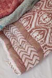 Image 4 of Dark Ikat Quilt