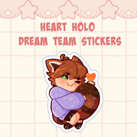 Image 3 of Heart Holo Dream Team Stickers