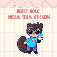 Image 4 of Heart Holo Dream Team Stickers