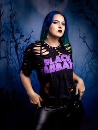 Image 7 of Medium Black Sabbath Distressed Tee