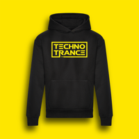 Image 1 of DJ Technotrance Hoodie (Neon Yellow Print)
