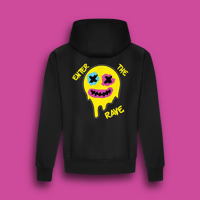 Image 2 of DJ Technotrance Hoodie (Neon Magenta Print)