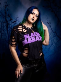 Image 4 of Medium Black Sabbath Distressed Tee