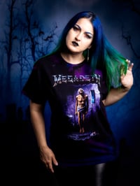 Image 1 of Large Megadeth Reverse Tie Dye Tee 