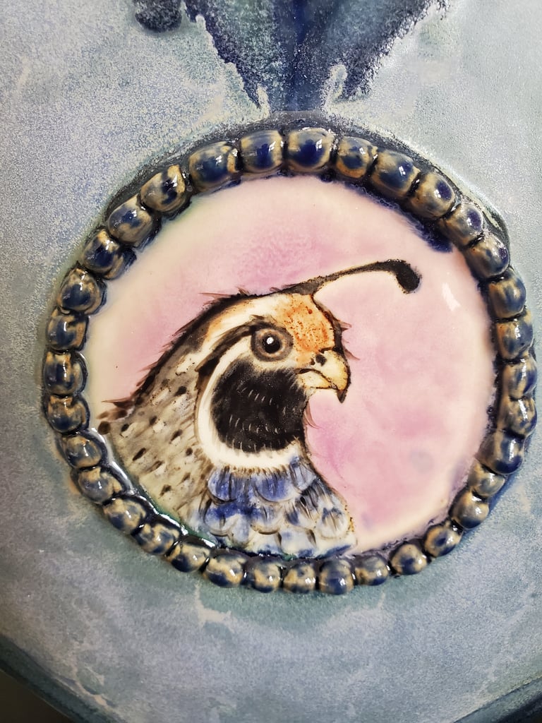 Fancy Quail Vase Image 3