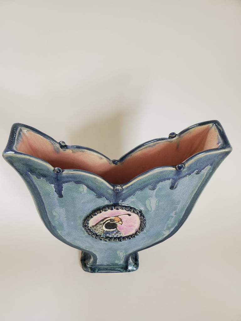 Fancy Quail Vase Image 4