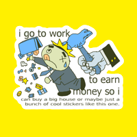 work sticker
