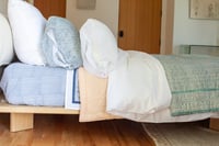 Image 4 of Solid Duvet with Zipper White & Sand