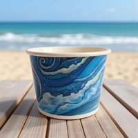 Image 1 of Ocean Design Paper Cups (50 pieces)