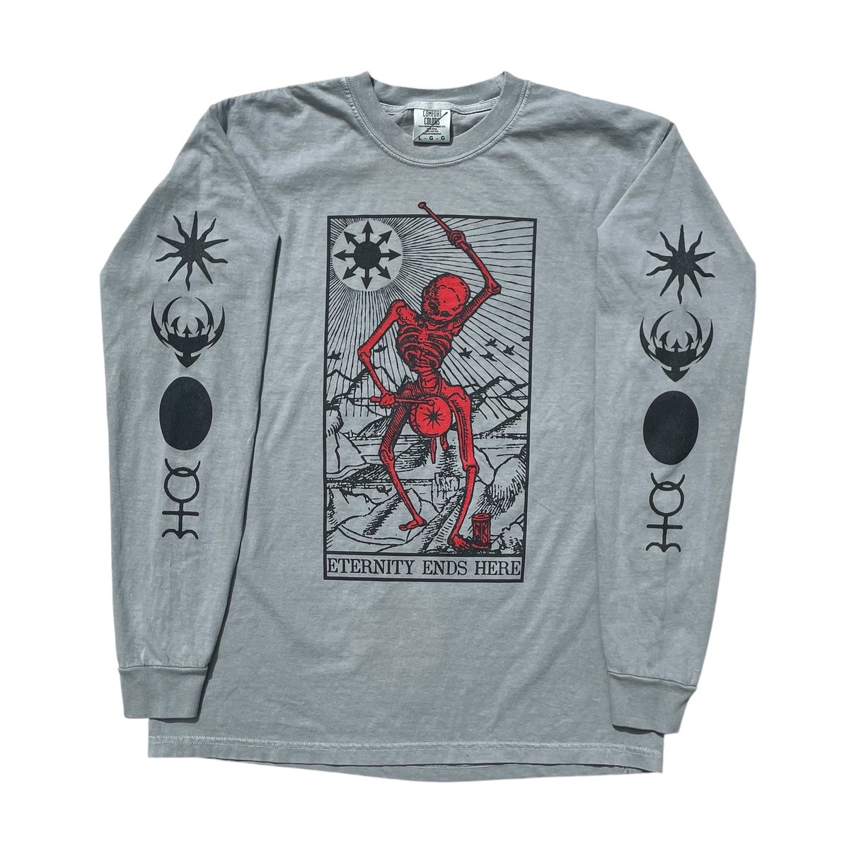 Image of ETERNITY ENDS HERE (GREY LONG SLEEVE)