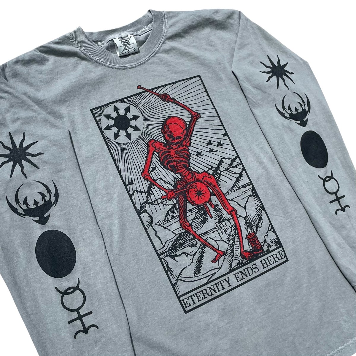Image of ETERNITY ENDS HERE (GREY LONG SLEEVE)