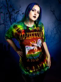 Image 1 of XL Led Zepplin Reverse Tie Dye Tee 