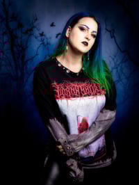 Image 1 of Large Lorna Shore Reverse Tie Dye Long Sleeve Tee 