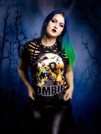 Image 2 of Small Rob Zombie Distressed Tee