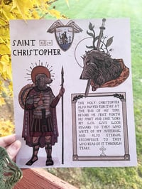 Image 2 of Saint Christopher print and sticker
