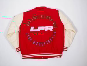 Image of LFR VARSITY LETTERMAN JACKET (RED & CREAM)
