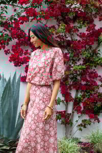 Image 2 of Lined Bias Skirt + GG Top Spanish Floral