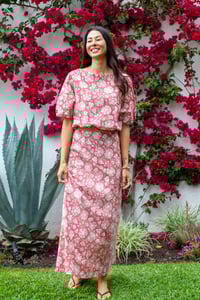 Image 6 of Lined Bias Skirt + GG Top Spanish Floral