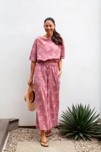 Image 1 of GG Top  + Pant Cranberry Star