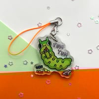 Image 1 of Bug eating sweets phone charm 