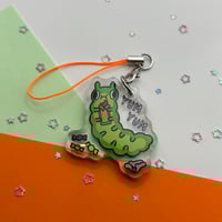 Image 2 of Bug eating sweets phone charm 