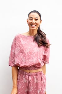 Image 4 of GG Top  + Pant Cranberry Star