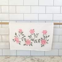 Image 5 of Elegant Pink Roses Tea Towel-Limited Stock