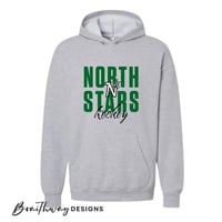 Image 2 of PREORDER - NORTH STARS GREY MIDWEIGHT SWEATSHIRT - ADULT