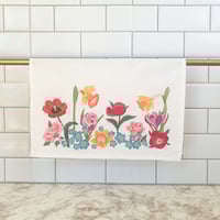 Image 5 of Polish Wycinanki Inspired Floral Tea Towel-Limited Stock