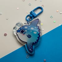 Image 2 of Mola Fish keychain 
