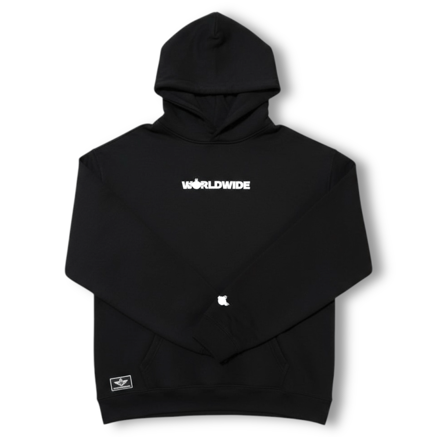 Image of FlyTimez “Worldwide” 3D Hoodie (Black)