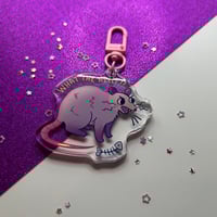 Image 2 of Opossum keychain „what the helly?”