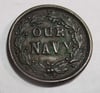 #150-CIVIL WAR SALE: MONITOR TOKEN, HIGHER GRADE THAN THE PHOTOS--MONITOR TOKEN #2 