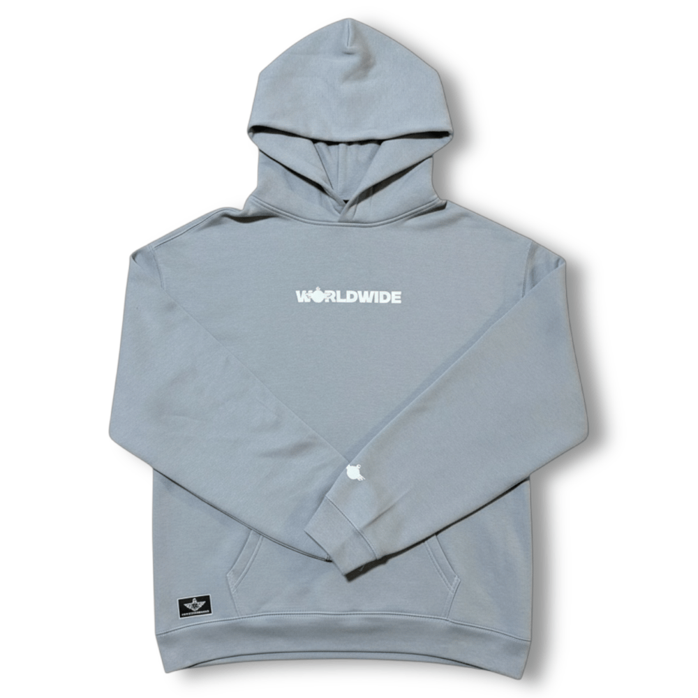 Image of FlyTimez “Worldwide” 3D Hoodie (Cloud)