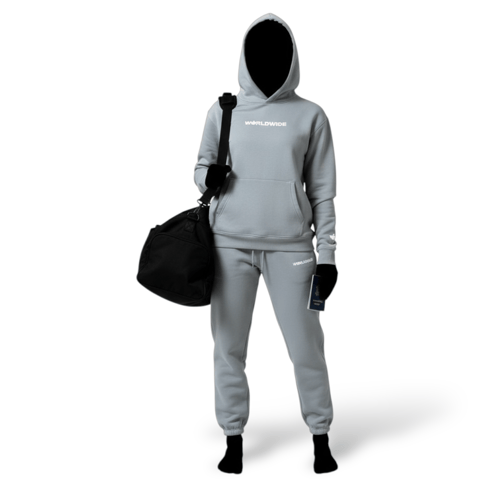 Image of FlyTimez “Worldwide” 3D Sweatpants (Cloud)