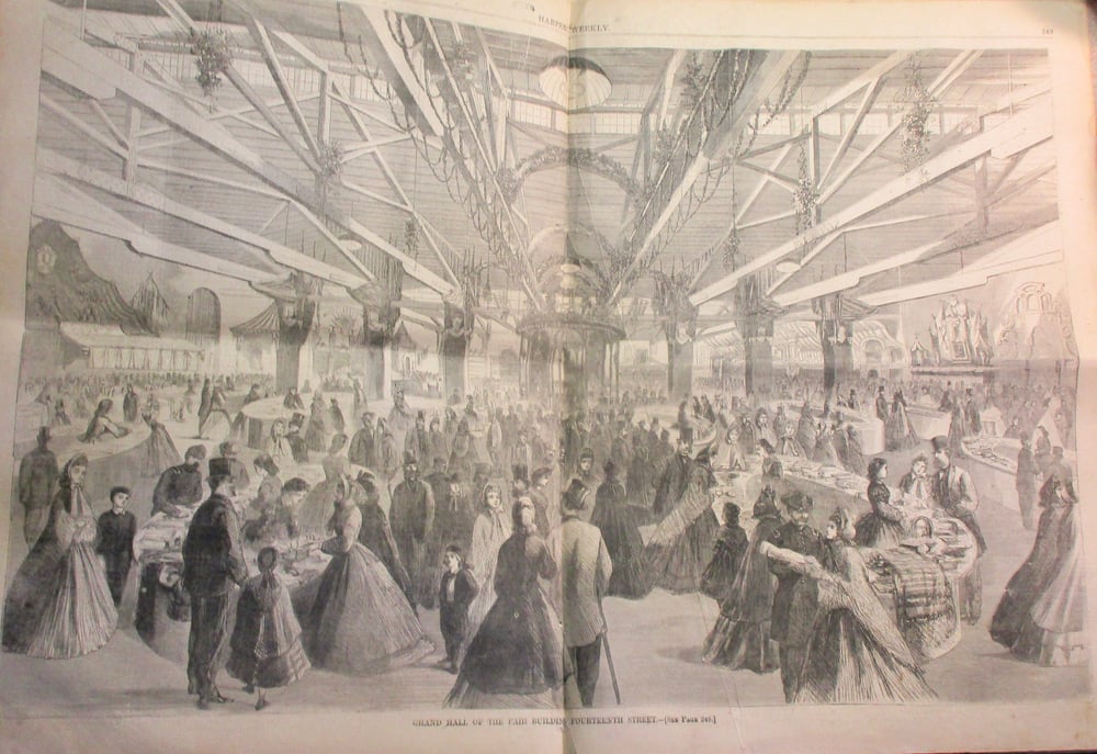 #148-CIVIL WAR SALE: OUTSTANDING ISSUE OF HARPER'S WEEKLY WITH STORY ON THE SANITARY FAIR