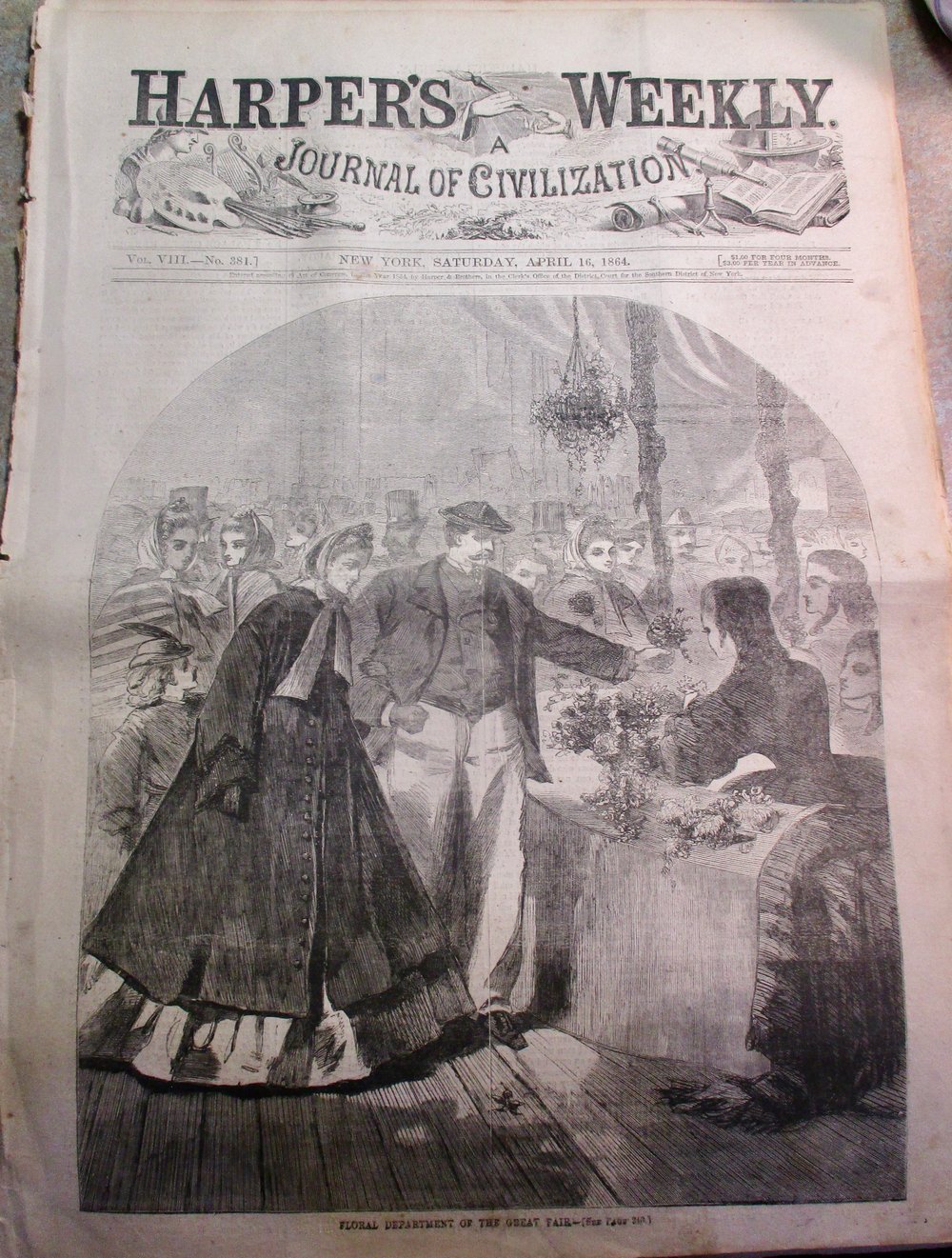 #148-CIVIL WAR SALE: OUTSTANDING ISSUE OF HARPER'S WEEKLY WITH STORY ON THE SANITARY FAIR