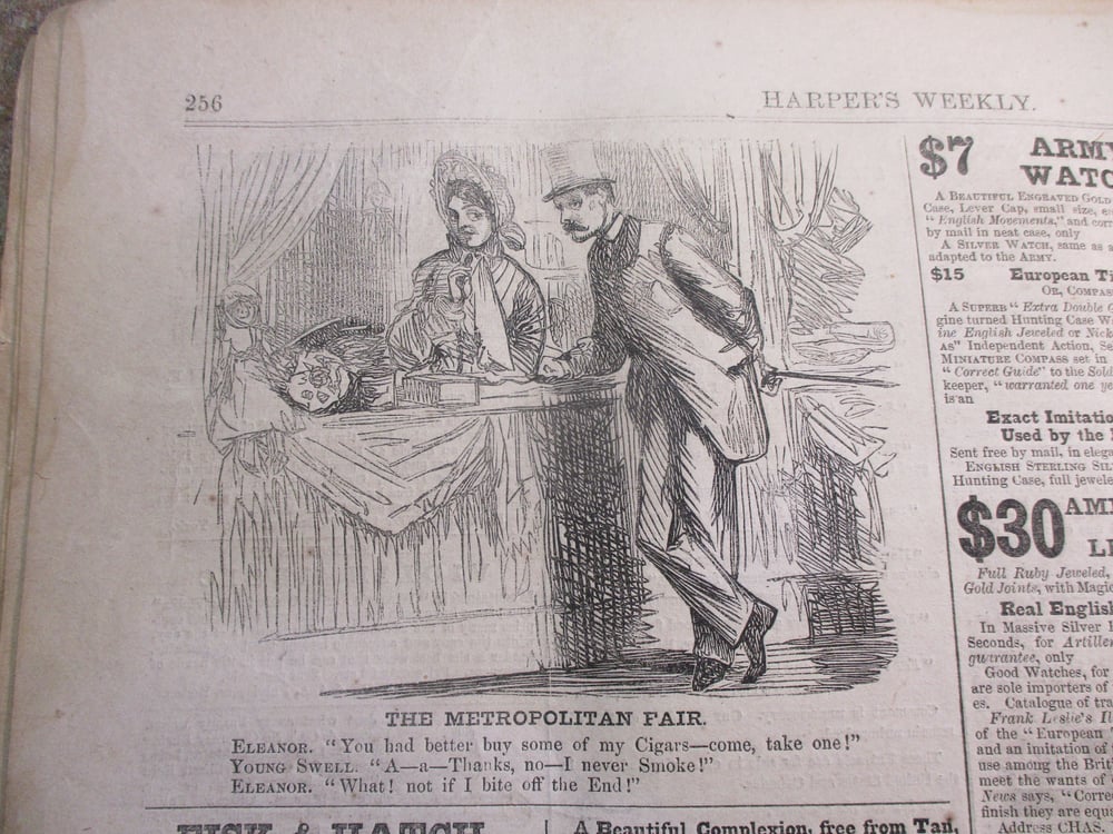 #148-CIVIL WAR SALE: OUTSTANDING ISSUE OF HARPER'S WEEKLY WITH STORY ON THE SANITARY FAIR