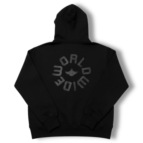 Image of FlyTimez “Worldwide: Flight 360” 3D Zip-Hoodie (Black)