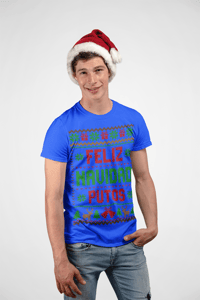 Image 2 of Feliz Navidad Puto Short-Sleeve T-Shirt for All Seasons Festive Design Comfortable Fit