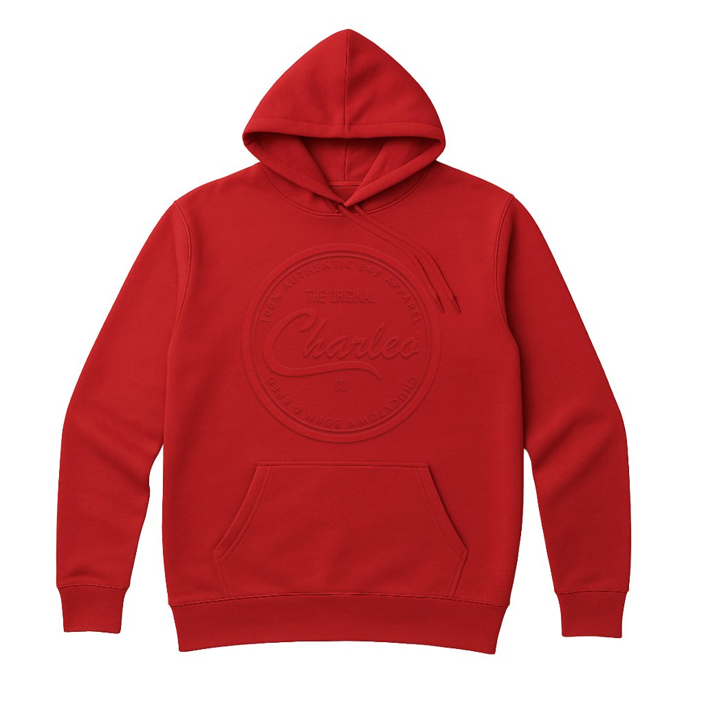 Embossed Logo Hooded Sweatshirt Charleo® Embossed Hoodie | The Original Charleo Co.