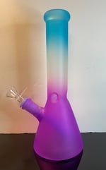 Frosted Colorful Bong With Ice Catcher 