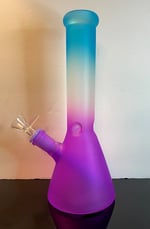 Frosted Colorful Bong With Ice Catcher 
