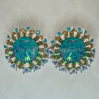 Image 1 of Tribal beaded earrings 