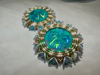 Image 3 of Tribal beaded earrings 