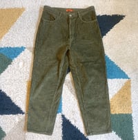 Image 1 of Barena nepenthes green corduroy pants, made in Italy, size 48 (fits 32)
