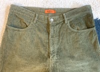 Image 2 of Barena nepenthes green corduroy pants, made in Italy, size 48 (fits 32)