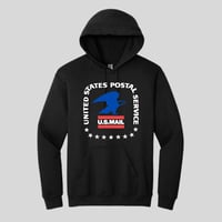 Image 7 of USPS Hoodie Sweatshirt-Black