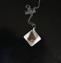 Image 1 of Australian Boulder Opal Silver Necklace