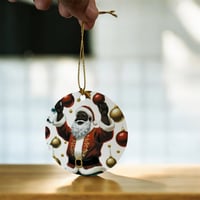 Image 4 of Black Santa Ornaments 